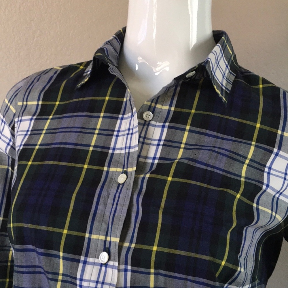 Jcrew Check Print Bottom-Up Shirt - image 4